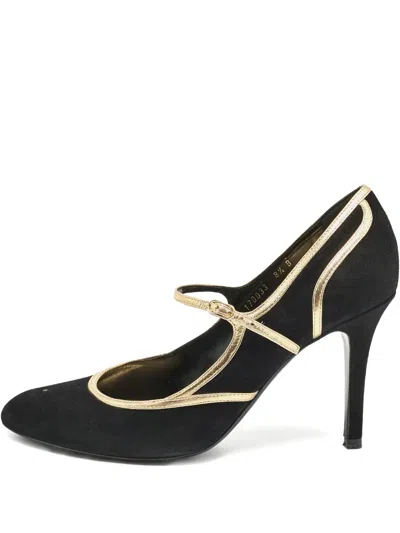 Pre-owned Polo Ralph Lauren 95mm Two-tone Design Heeled Pumps