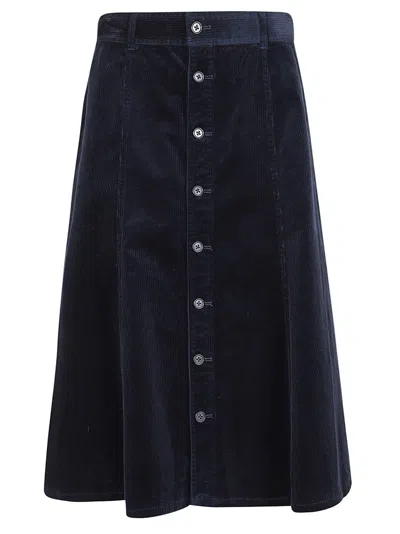 POLO RALPH LAUREN POLO RALPH LAUREN A-LINE COTTON SKIRT WITH BUTTON-DOWN FRONT