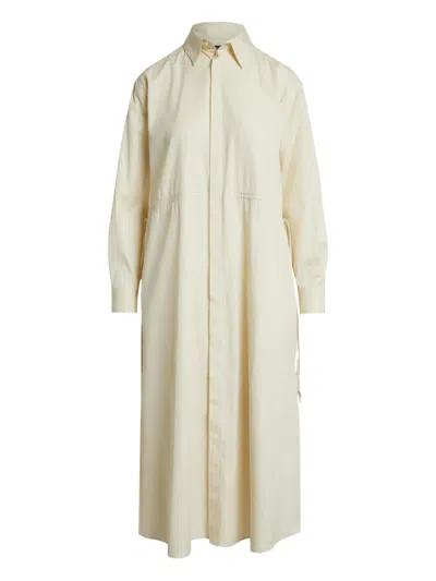 Polo Ralph Lauren A-line Midi Dress In White
