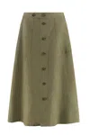 Shop Polo Ralph Lauren A-line Midi Skirt