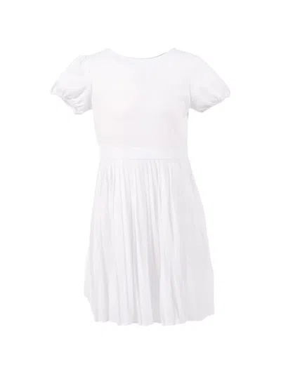 Polo Ralph Lauren Kids' A-line Pleated Dress In White