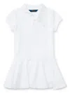 Polo Ralph Lauren Toddler Girls Cotton Jersey T-shirt Dress In White