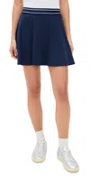 Polo Ralph Lauren Active Cable Knit Skort Refined Navy/ceramic White ml In Blue
