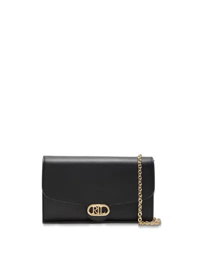 Polo Ralph Lauren Adair Large Wallet On A Chain Bag In Black