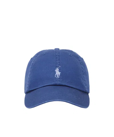 Polo Ralph Lauren Mens Old Royal Pony Logo-embroidered Cotton Baseball Cap In Blue