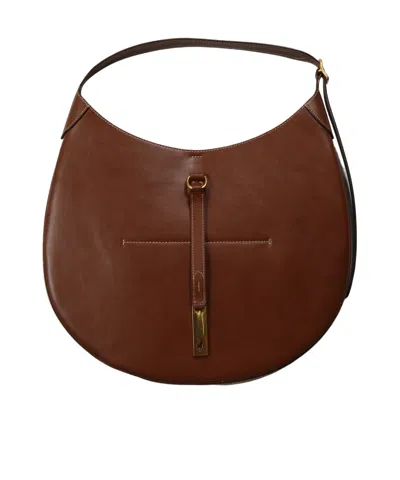 Polo Ralph Lauren Adjustable Shoulder Strap Shoulder Bag In Brown