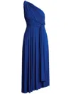 Polo Ralph Lauren Adjustable V-neck Midi Dress In Blue
