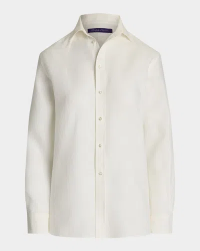 Polo Ralph Lauren Long-sleeve Voile Shirt In Prchmnt Cr