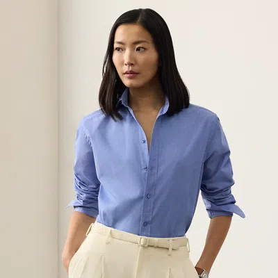 Polo Ralph Lauren Adrien Relaxed Fit End-on-end Shirt In Light Blue