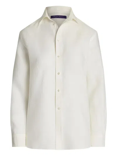 Polo Ralph Lauren Oversize-fit White Linen Shirt
