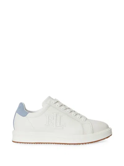 Polo Ralph Lauren Ainsley Logo-embroidered Sneakers In White
