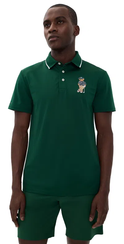 Polo Ralph Lauren Air Tech Novelty Bear Polo Moss Agate In Green