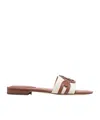 Polo Ralph Lauren Alegra Two-tone Slides In Multicolor