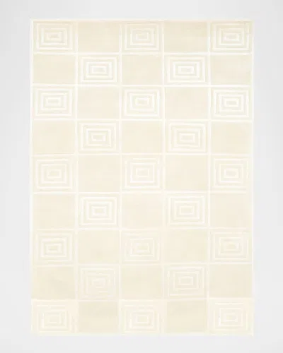 Polo Ralph Lauren Alistair Tiles Hand Knotted Rug In Champagne