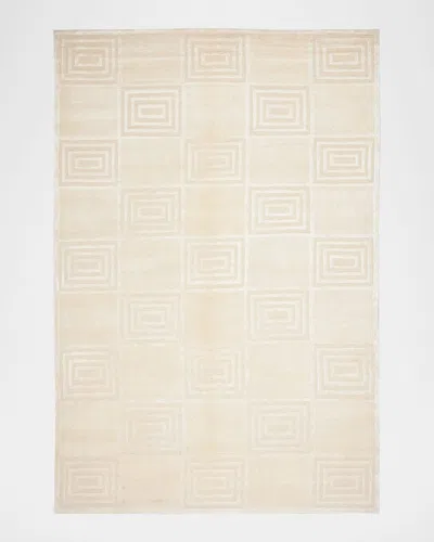 Polo Ralph Lauren Alistair Tiles Hand Knotted Rug In Champagne