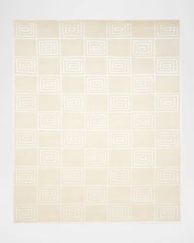 Polo Ralph Lauren Alistair Tiles Hand Knotted Rug In Champagne