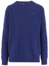 Polo Ralph Lauren Sweater Pull Oversize In Blue
