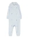 Polo Ralph Lauren Allover Logo Jumpsuit In Blue