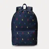 Polo Ralph Lauren Ralph Lauren Kids Allover Logo Printed Backpack In Newport Navy