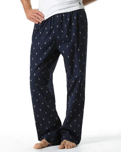 Polo Ralph Lauren Allover Pony Print Pajama Pants In Navy