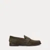 Polo Ralph Lauren Alston Suede Penny Loafer In Armadillo