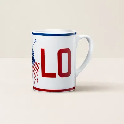 Polo Ralph Lauren Americana Logo Mug In Red/white/blue