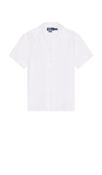 Polo Ralph Lauren Andy Camp Shirt In Ceramic White