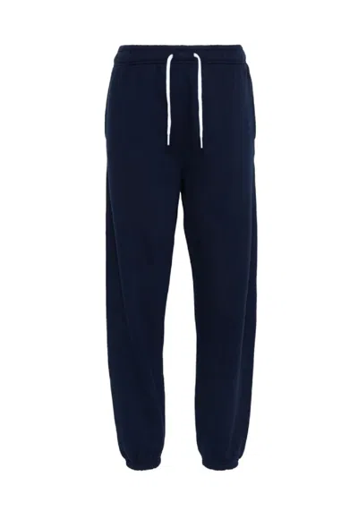 Polo Ralph Lauren Ankle-length Athletic Pants With Tapered Cuffs In Blue