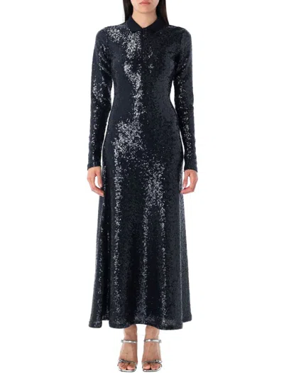 Polo Ralph Lauren Ankle-length Sequin Dress With Fitted Waist