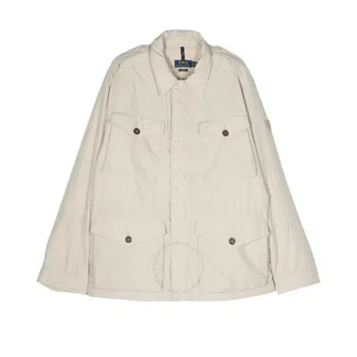 Polo Ralph Lauren Applique-logo Padded Jacket In Grey