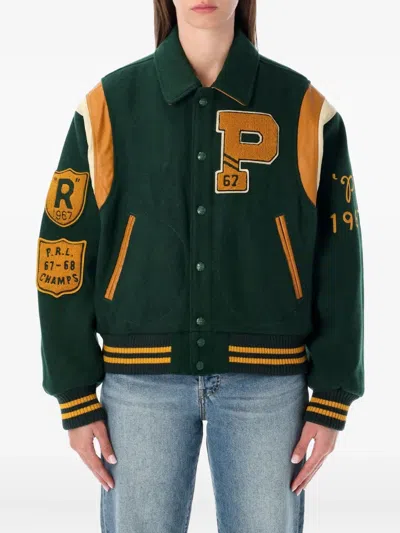 POLO RALPH LAUREN APPLIQUÉ PANELLED COAT