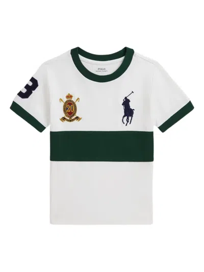 POLO RALPH LAUREN APPLIQUÉ STRIPED T-SHIRT