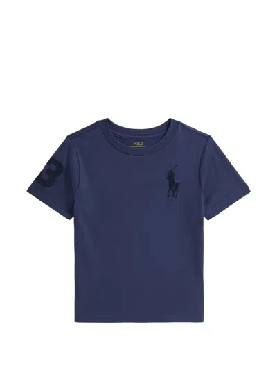 Polo Ralph Lauren Appliqué T-shirt In Blue