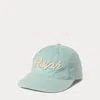 Polo Ralph Lauren Appliqued Twill Ball Cap In Celadon
