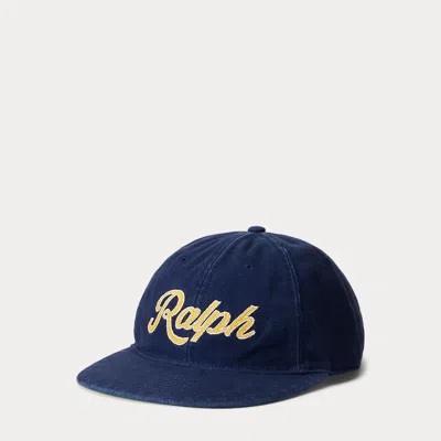 Polo Ralph Lauren Appliquéd Twill Ball Cap In Blue