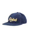 Polo Ralph Lauren Blue Baseball Cap With Logo Print On The Front And Rear Adjustable Buckle Closure In Newportnavy