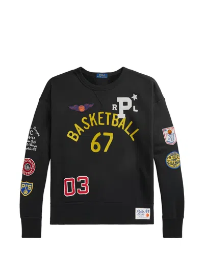 Polo Ralph Lauren Appliqué-embellishments T-shirt In Black