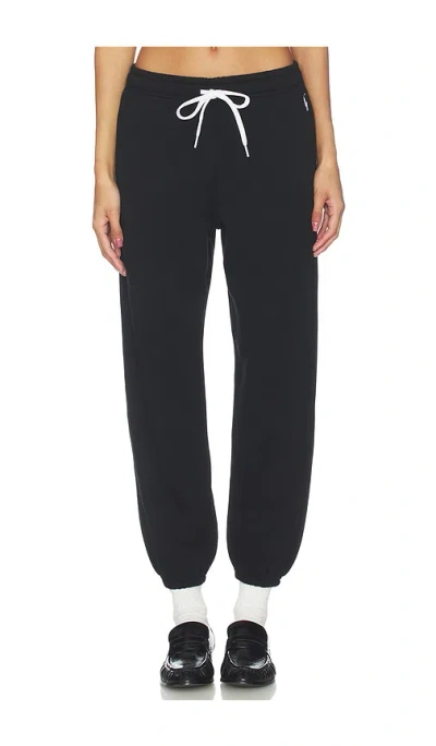 Polo Ralph Lauren Arctic Fleece Ankle Jogger Pant In Black