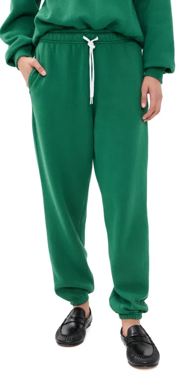 Polo Ralph Lauren Cotton Blend Joggers Featuring Elastic Cuffs And Waistband In Green
