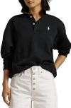Polo Ralph Lauren Polo-collar Fleece Pullover In Polo Black