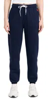 Polo Ralph Lauren Womens Cruise Navy Athletic Straight-leg Cotton-blend Jersey Jogging Bottoms In Cruise Navy