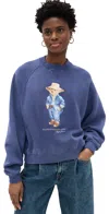 Polo Ralph Lauren Sweatshirt En Coton In Dark Cobalt