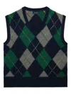 Polo Ralph Lauren Argyle-patterned Sleeveless Sweater In Multi