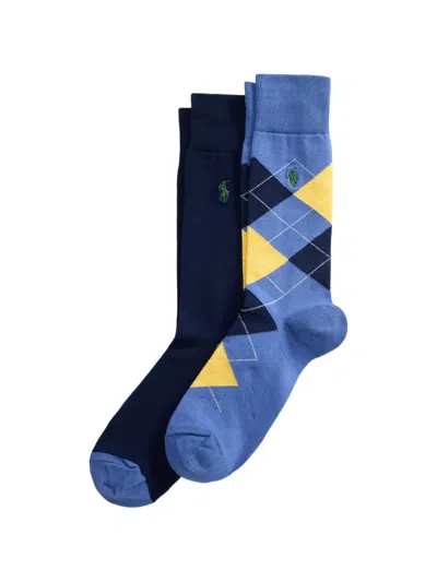Polo Ralph Lauren Argyle Pony Socks In Multi