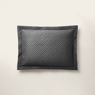 Polo Ralph Lauren Argyle Quilted Sateen Sham In True Graphite