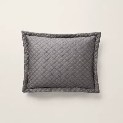 Polo Ralph Lauren Argyle Sateen Throw Pillow In True Graphite