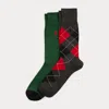 Polo Ralph Lauren Argyle Trouser Sock 2-pack In Charcoal/hunter