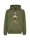 Polo Ralph Lauren Army Green Cotton Blend Sweatshirt In Green