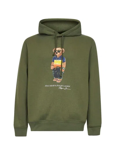 Polo Ralph Lauren Army Green Cotton Blend Sweatshirt