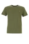 Polo Ralph Lauren Army Green Cotton T-shirt In Garden Trail